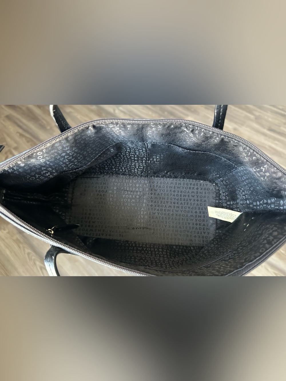 EUC Kate Spade Haven Lane Black Glitter Tote Bag♠️ - Picture 4 of 11